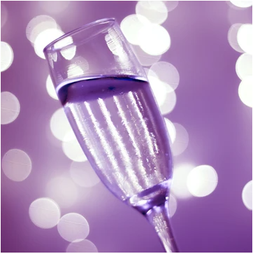 Blueberry Lavender Champagne