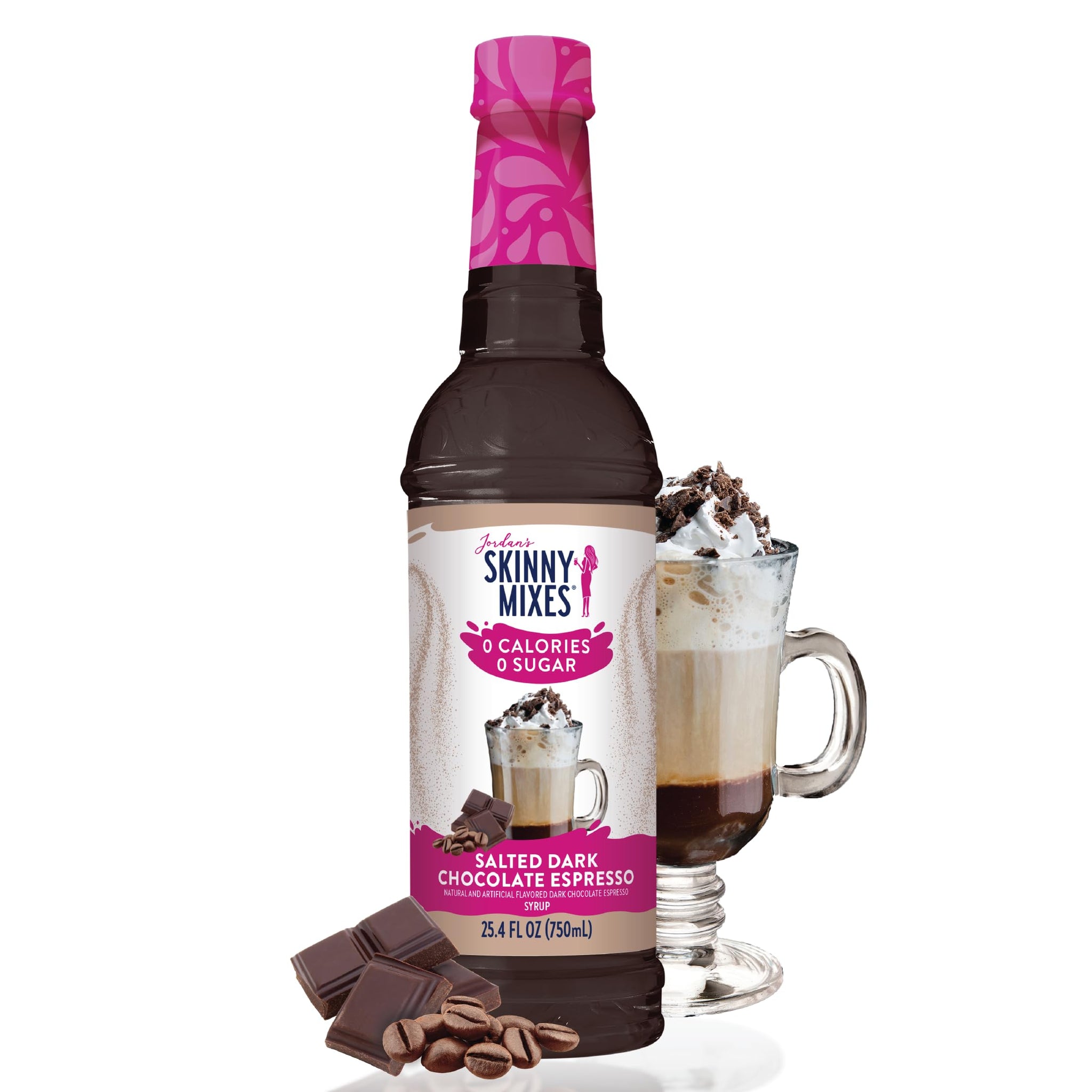 Sugar Free Salted Dark Chocolate Espresso Syrup