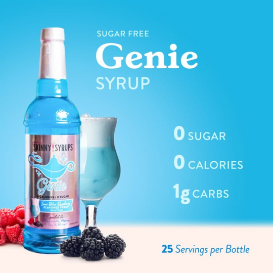 Sugar Free Genie™- Sugar Free Sour Blue Raspberry Syrup