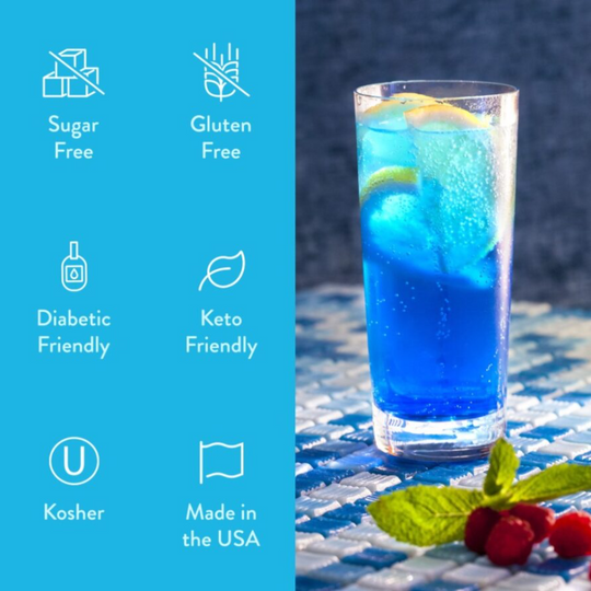 Sugar Free Genie™- Sugar Free Sour Blue Raspberry Syrup